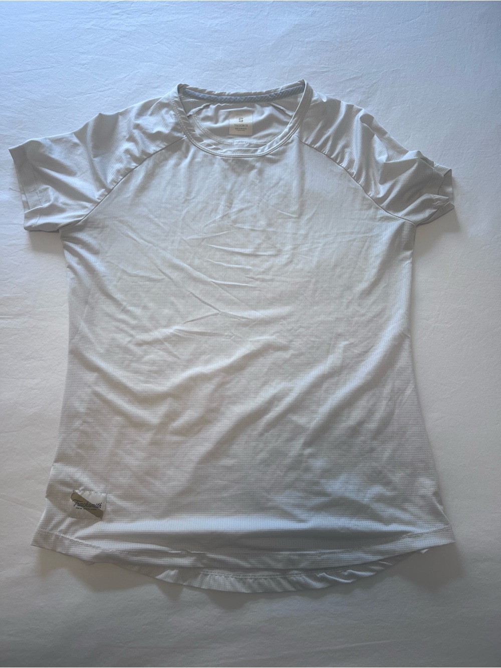 Tracksmith Off White Womens Short Sleeve Performance Tee